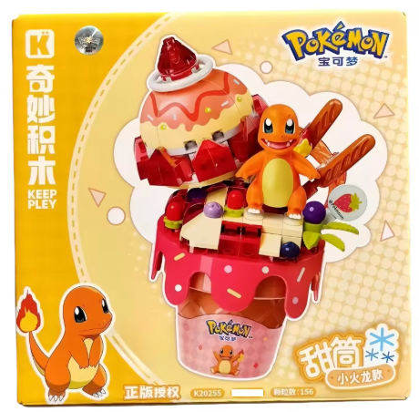 Pokemon Keeppley Ice Cream Cones Building Block Sets