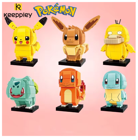 Pokemon Keeppley Brickhead Style Building Block Sets