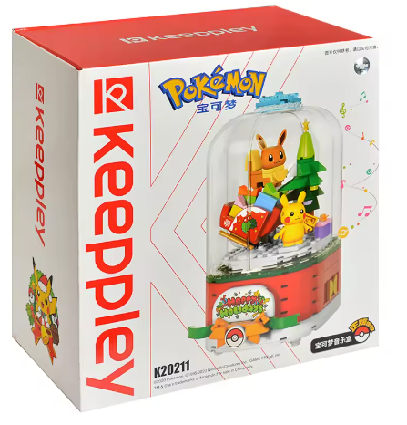 Pokemon Keeppley Christmas Snow Globe Building Block Set