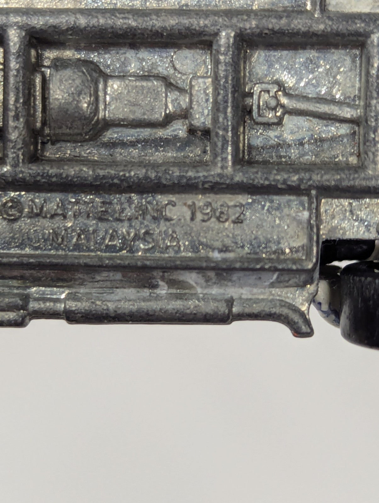 VIntage HOT WHEELS 1982 AC COBRA SHELBY with SOCCER GRAPHICS Opening Hood