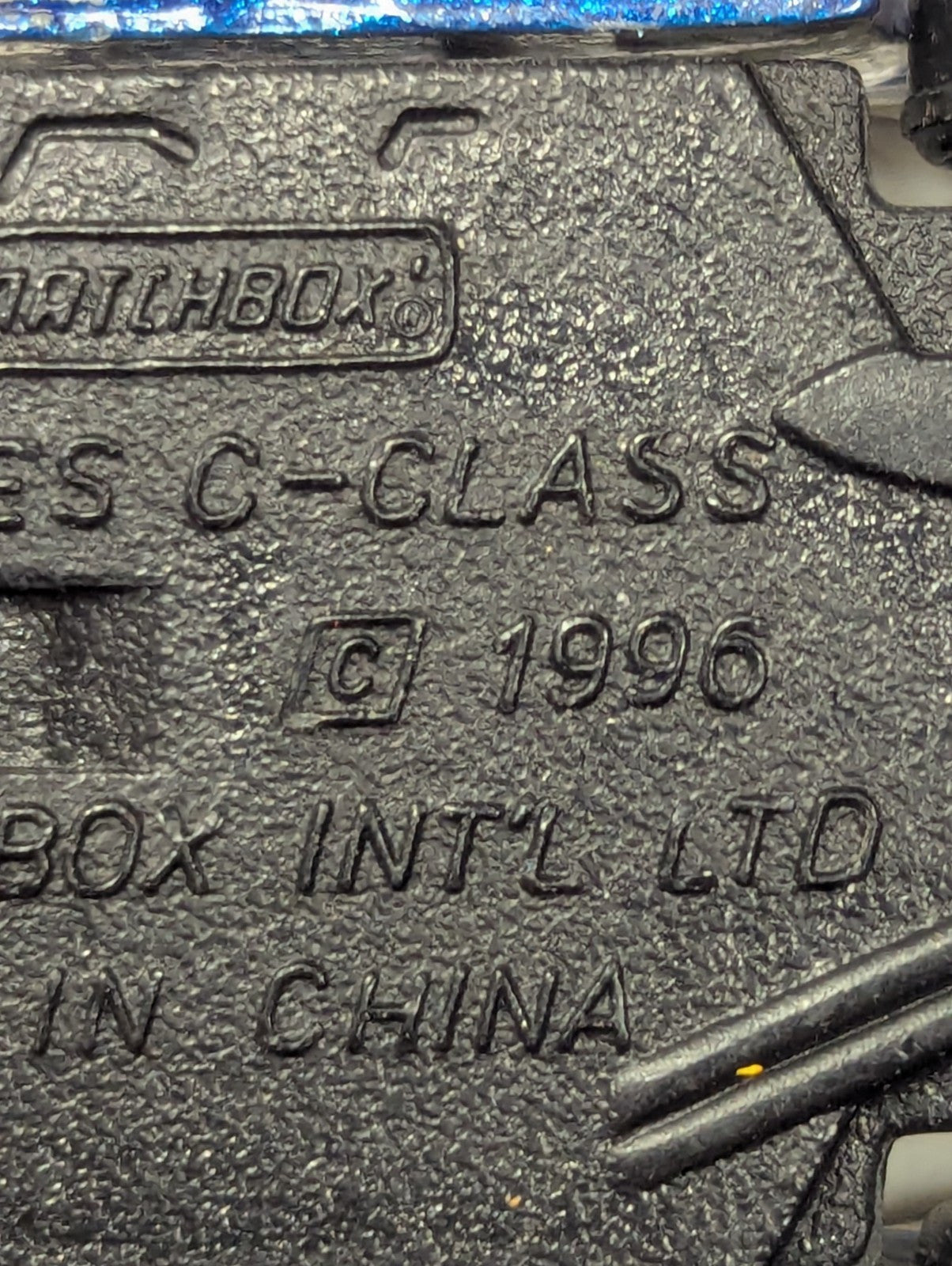 1995 MATCHBOX SUPERFAST MB 35 BLUE MERCEDES-BENZ GTC RALLY CAR