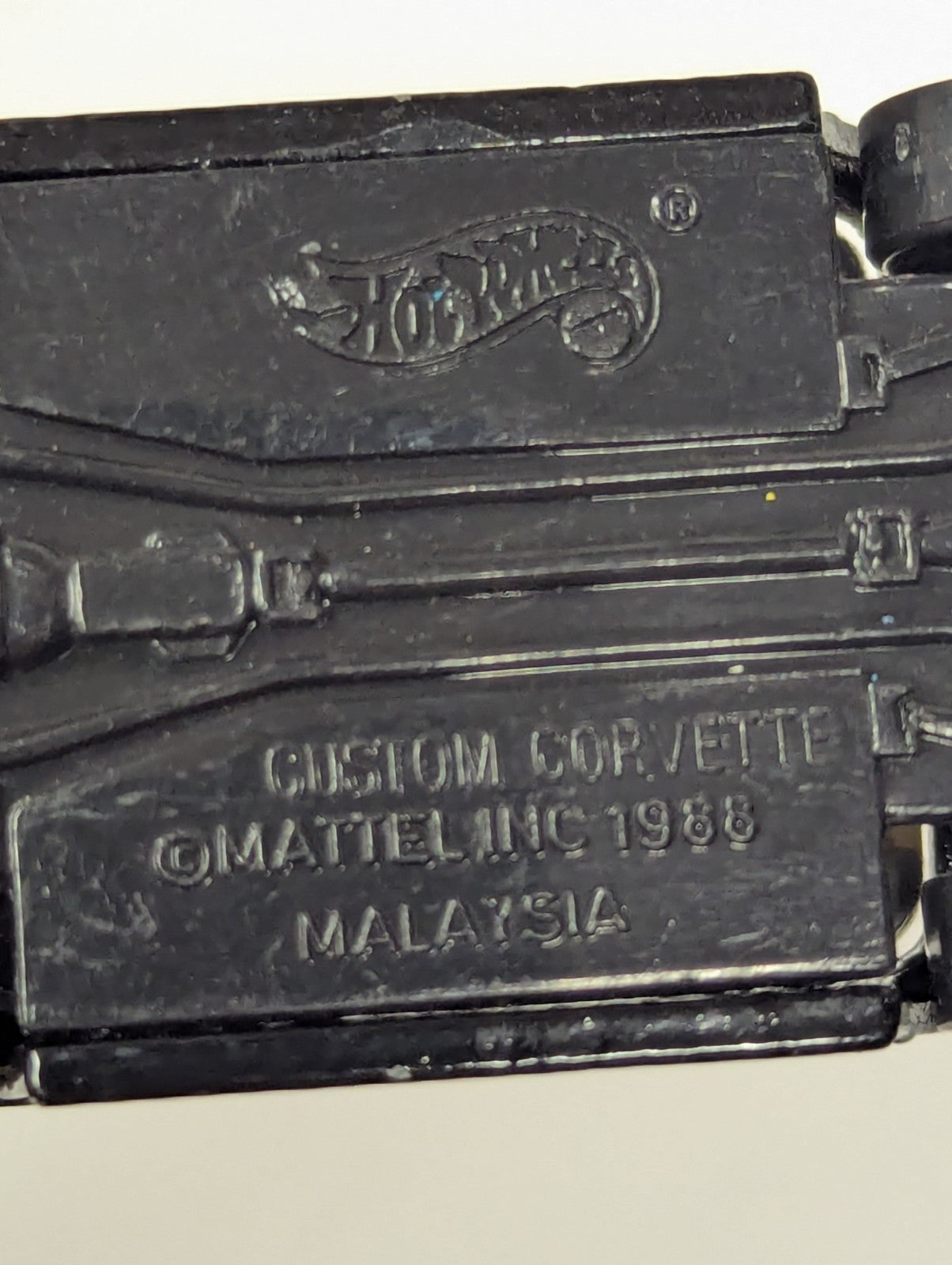 1988 HOT WHEELS SECRET SERVICE CONFIDENTIAL CUSTOM CHEVY CORVETTE DIECAST CAR