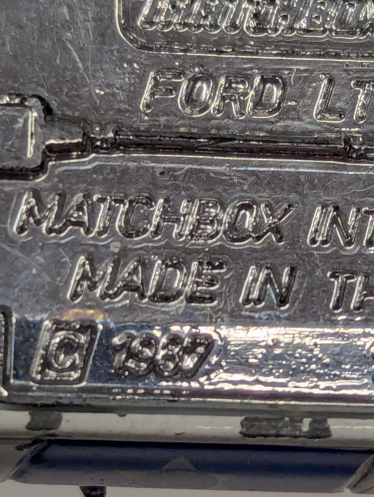 Vintage 1987 Matchbox Ford LTD Police Car