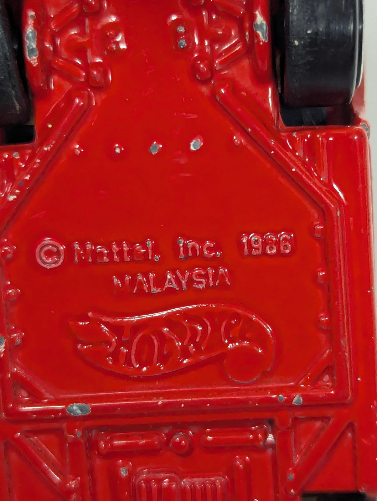 Vintage 1986 Hot Wheels Ferrari Testarossa Red Malaysia
