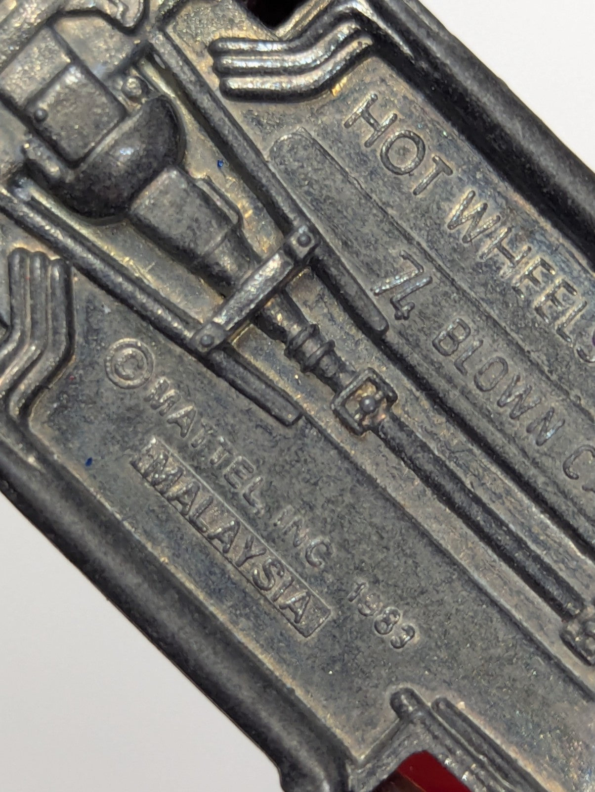 1983 HOT WHEELS BLOWN CAMARO IROC RED 1:64 DIECAST 2 7/8" CAR W/ YELLOW & PINK