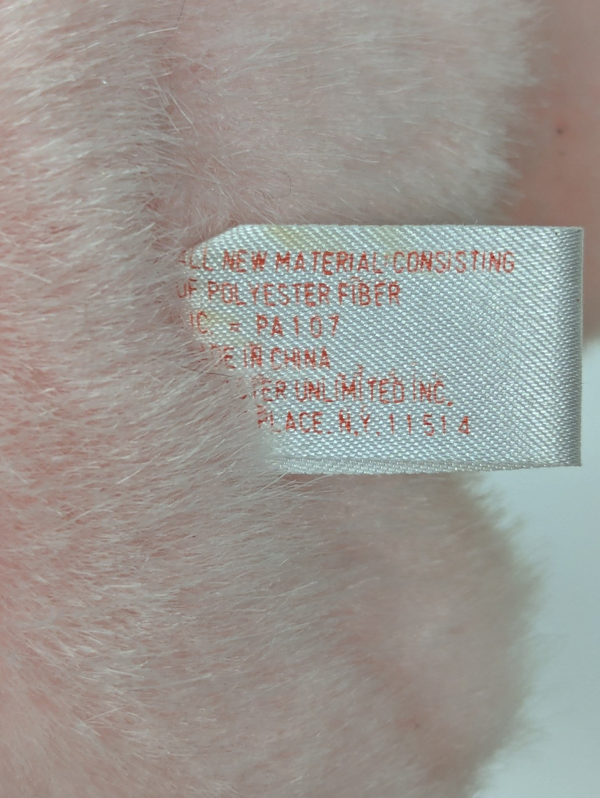 Vintage Pink Easter Bunny Rabbit Stuffed Plush