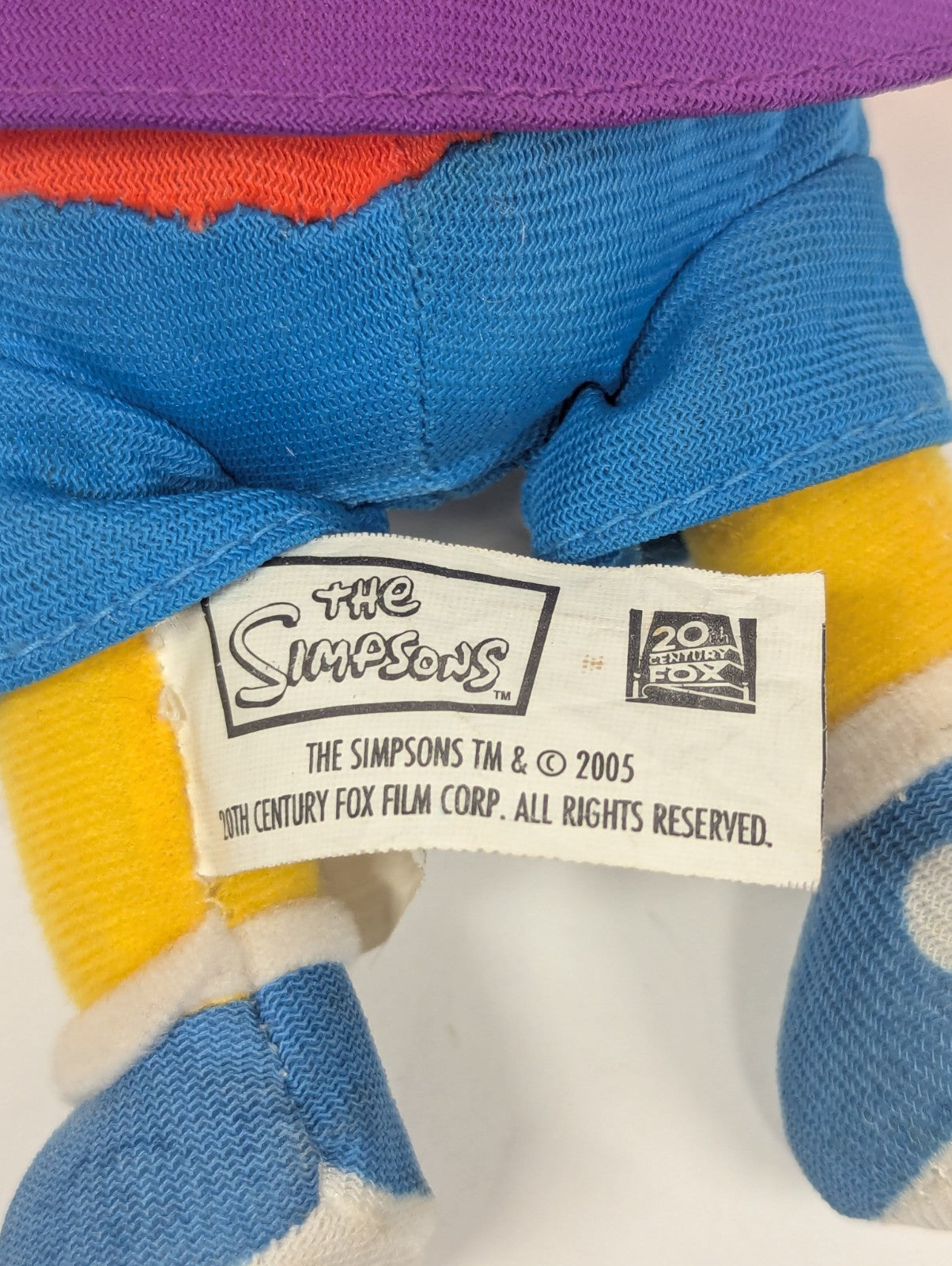 2005 The Simpsons Bart Bartman Plush Doll 9” Nanco Superhero