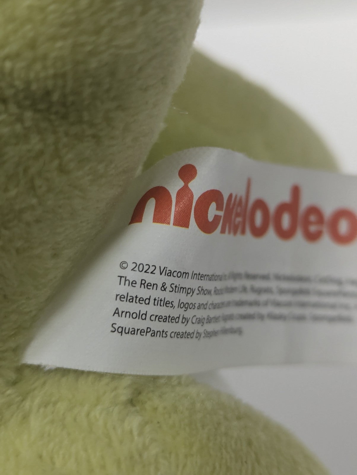 2022 Nickelodeon Rugrats Reptar Dinosaur Plush Stuffed Doll Green 7”