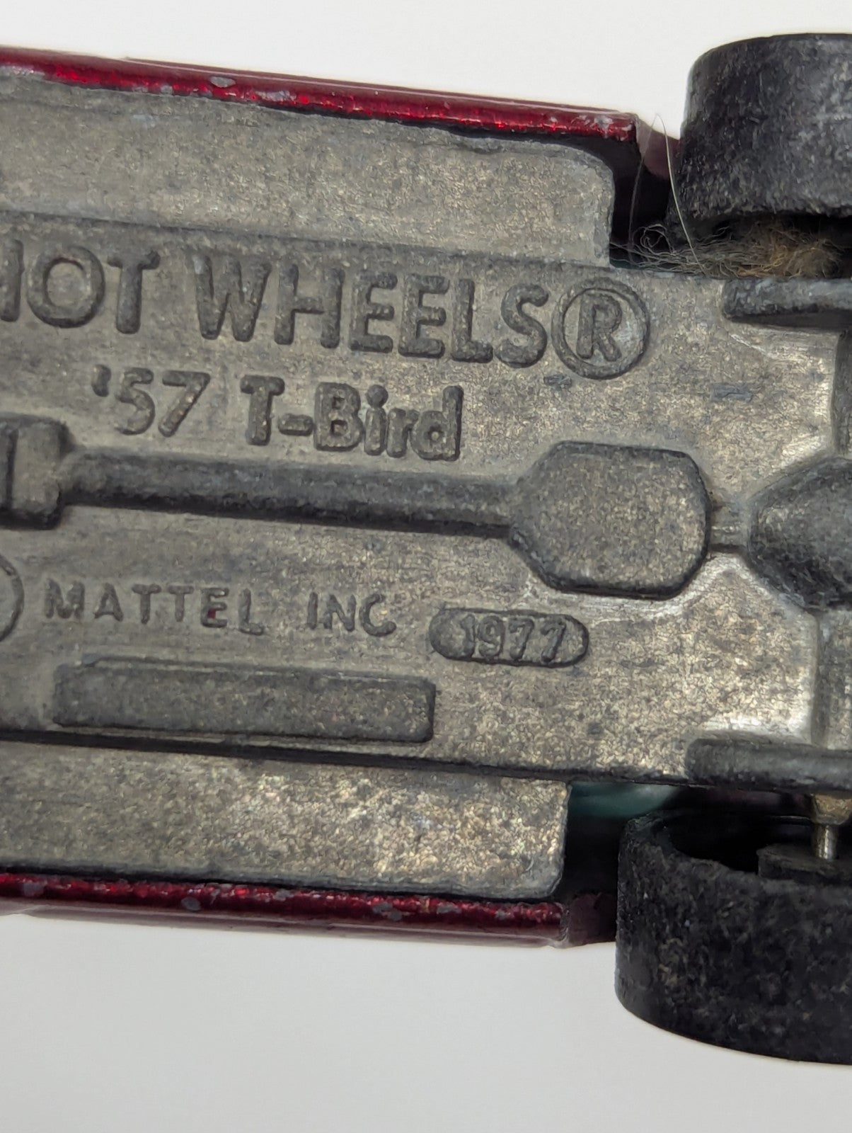 Vtg HOT WHEELS Metallic Red '57 T-BIRD - Hong Kong