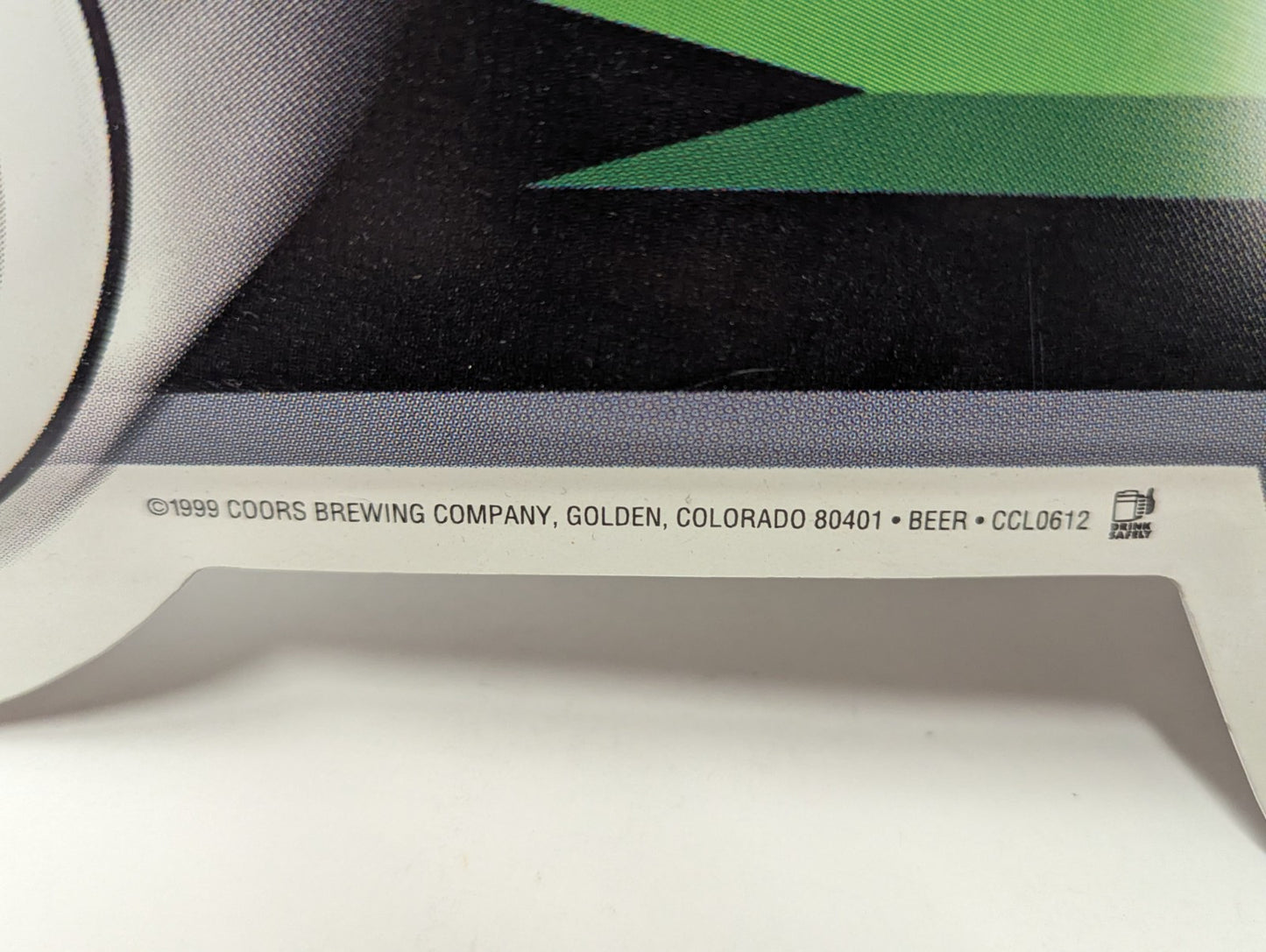 COORS LIGHT Pool Table Metal BEER SIGN 1999 (LARGE)