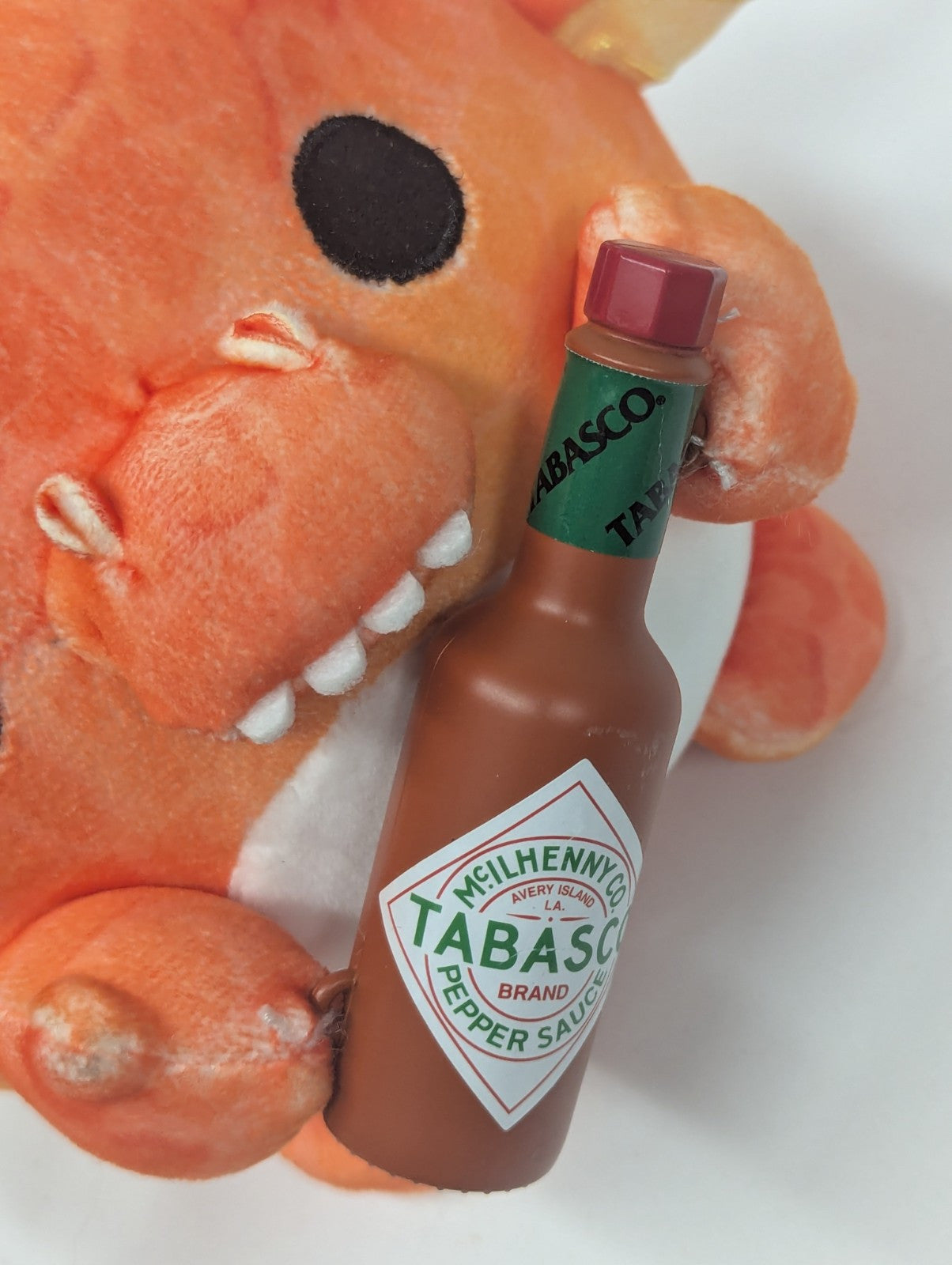 Zuru Snackles Felix Tabasco Hot Sauce Orange Dragon 5" Plush Mini Brands Stuffed
