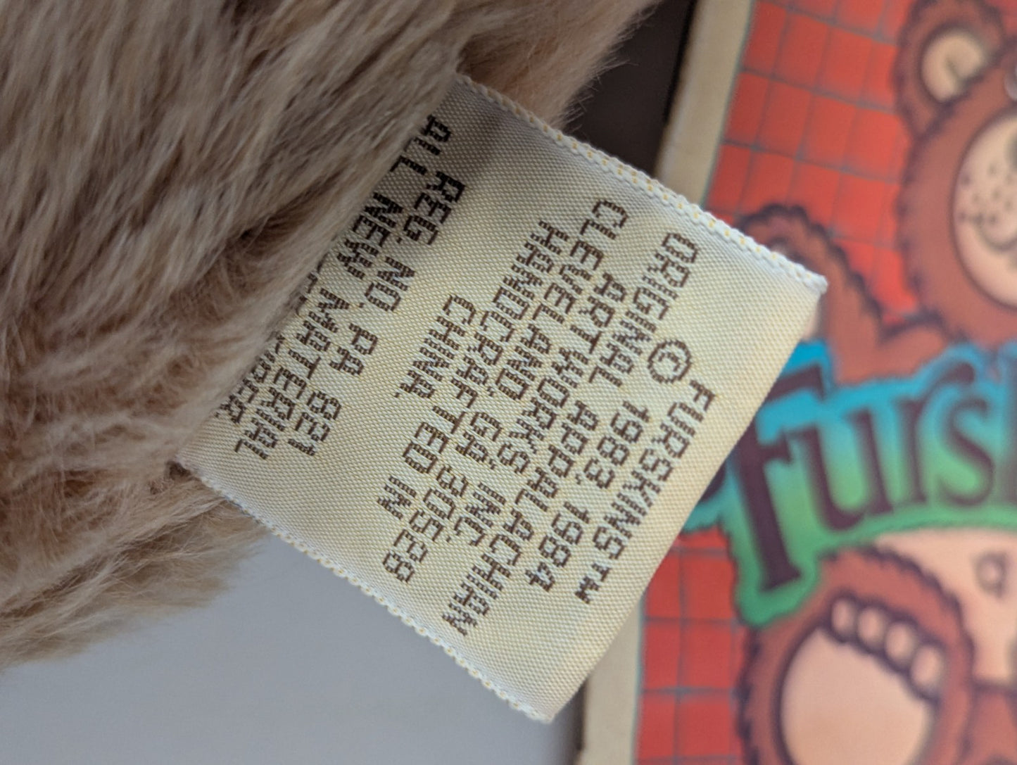 Furskins Teddy Bear Brown Vintage 1984 Cabbage Patch Xavier Roberts 22" NWT