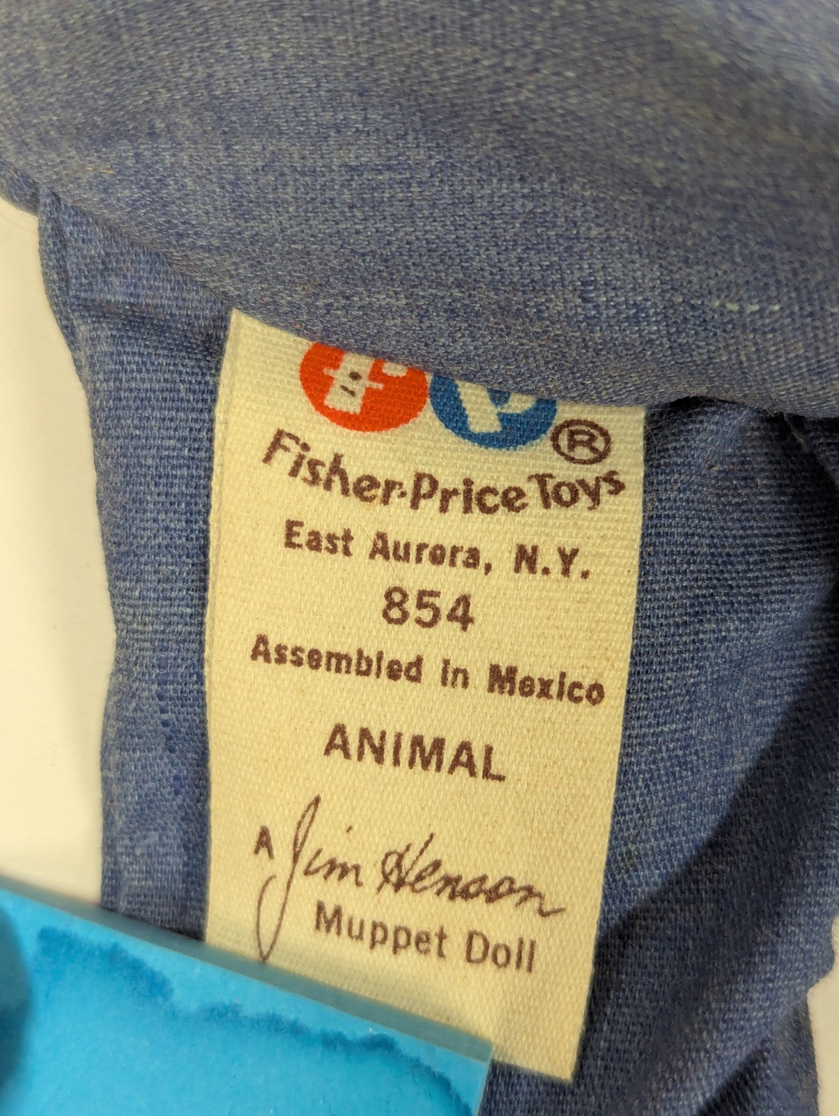 1978 Fisher Price Jim Henson The Muppets Animal Drummer 26" Hand Puppet #854