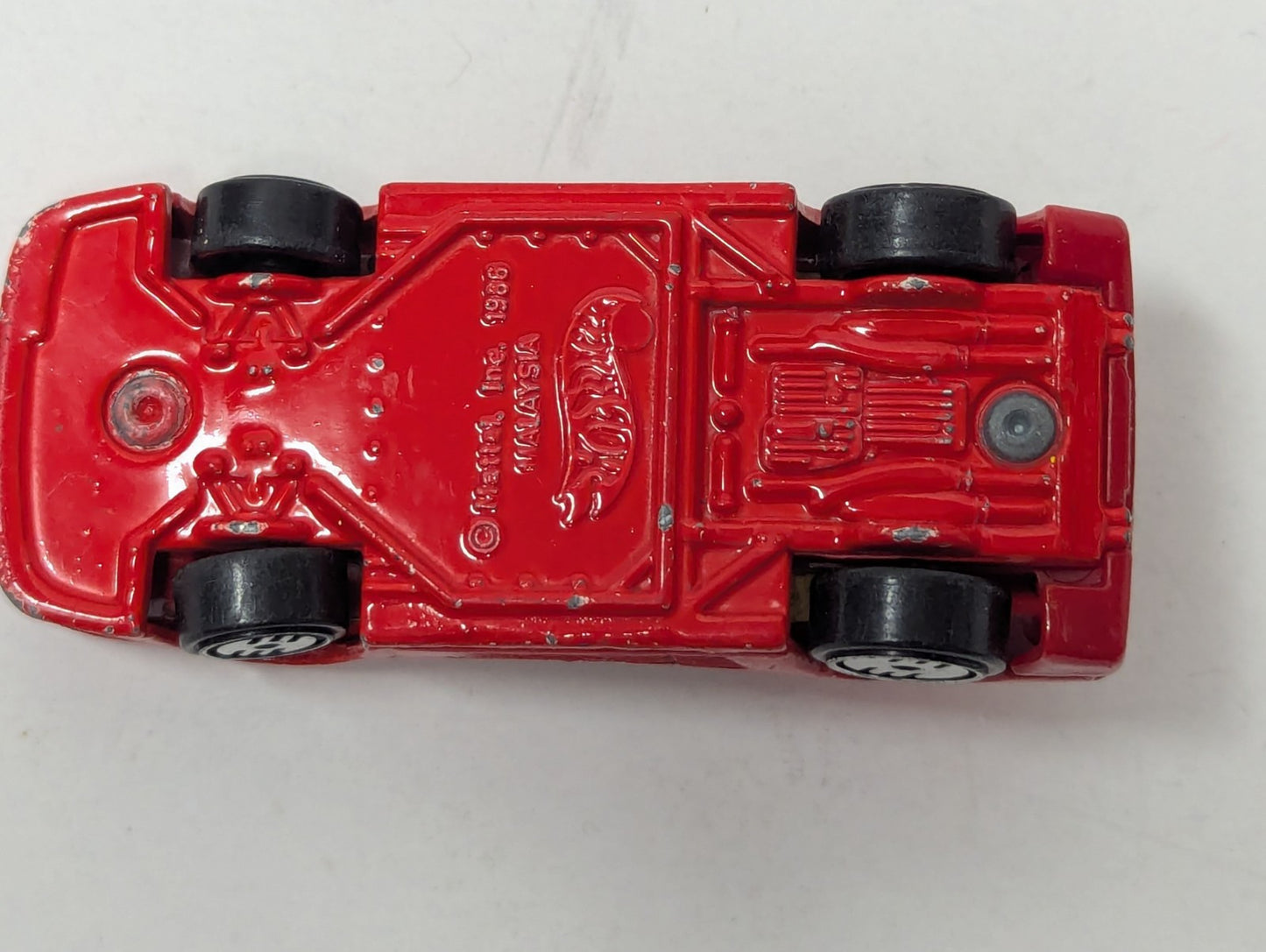 Vintage 1986 Hot Wheels Ferrari Testarossa Red Malaysia