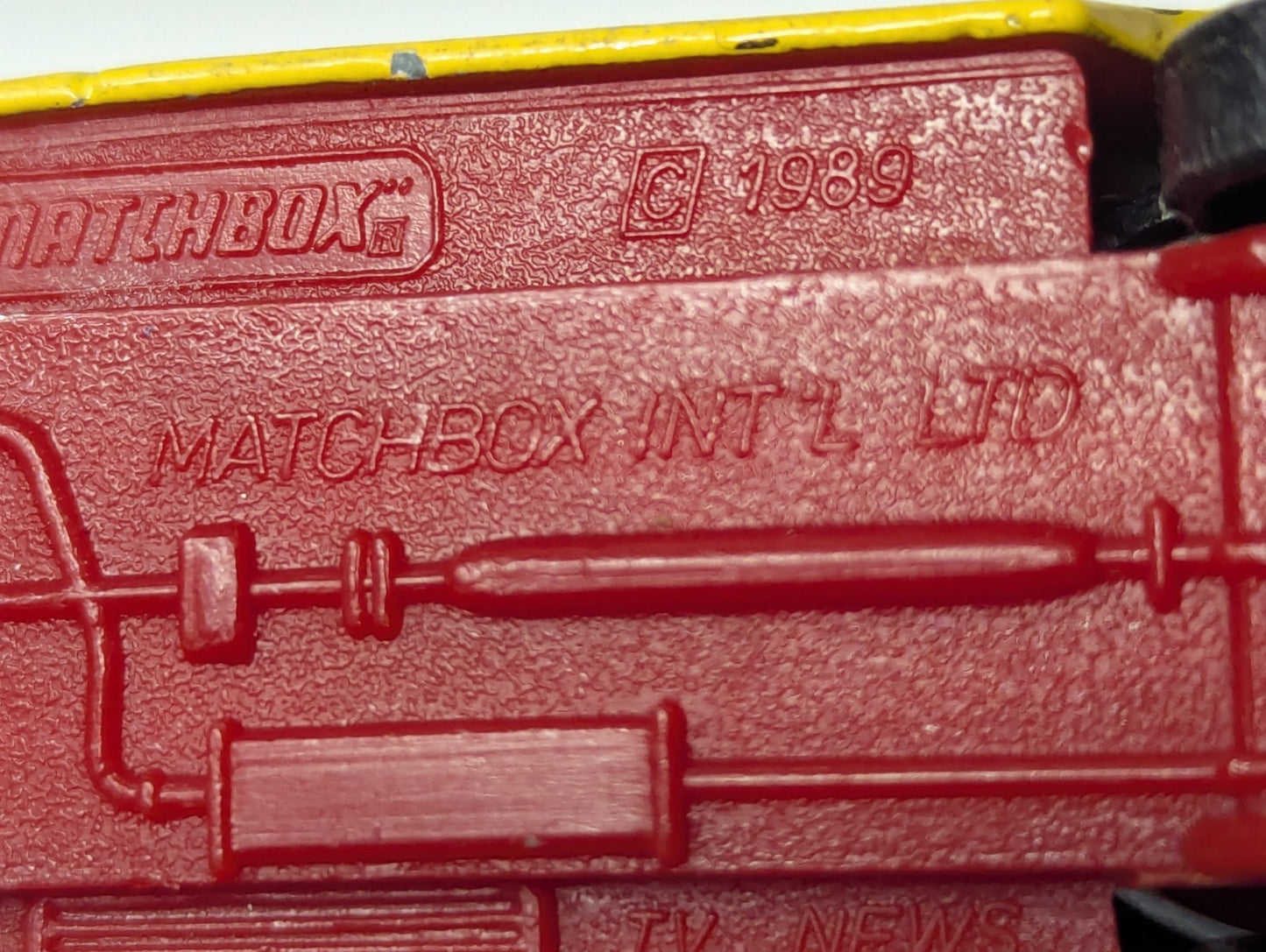 1989 Matchbox Int'l Ltd Cable TV News Truck 1:73 Scale