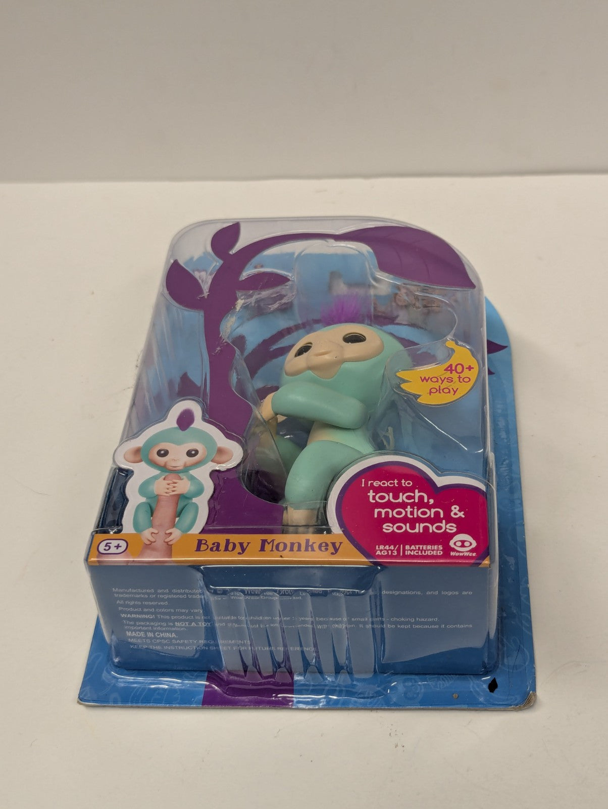 Fingerlings Baby Monkey Purple Hair