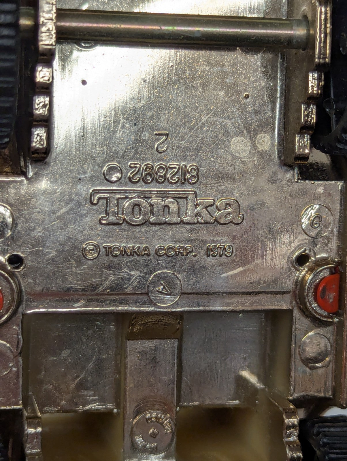 Vintage 1979 Rare Metallic And Organe Tonka Jeep Truck 4.5"