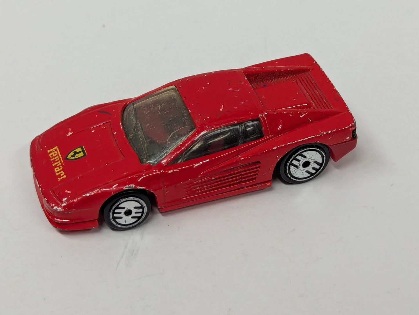 Vintage 1986 Hot Wheels Ferrari Testarossa Red Malaysia