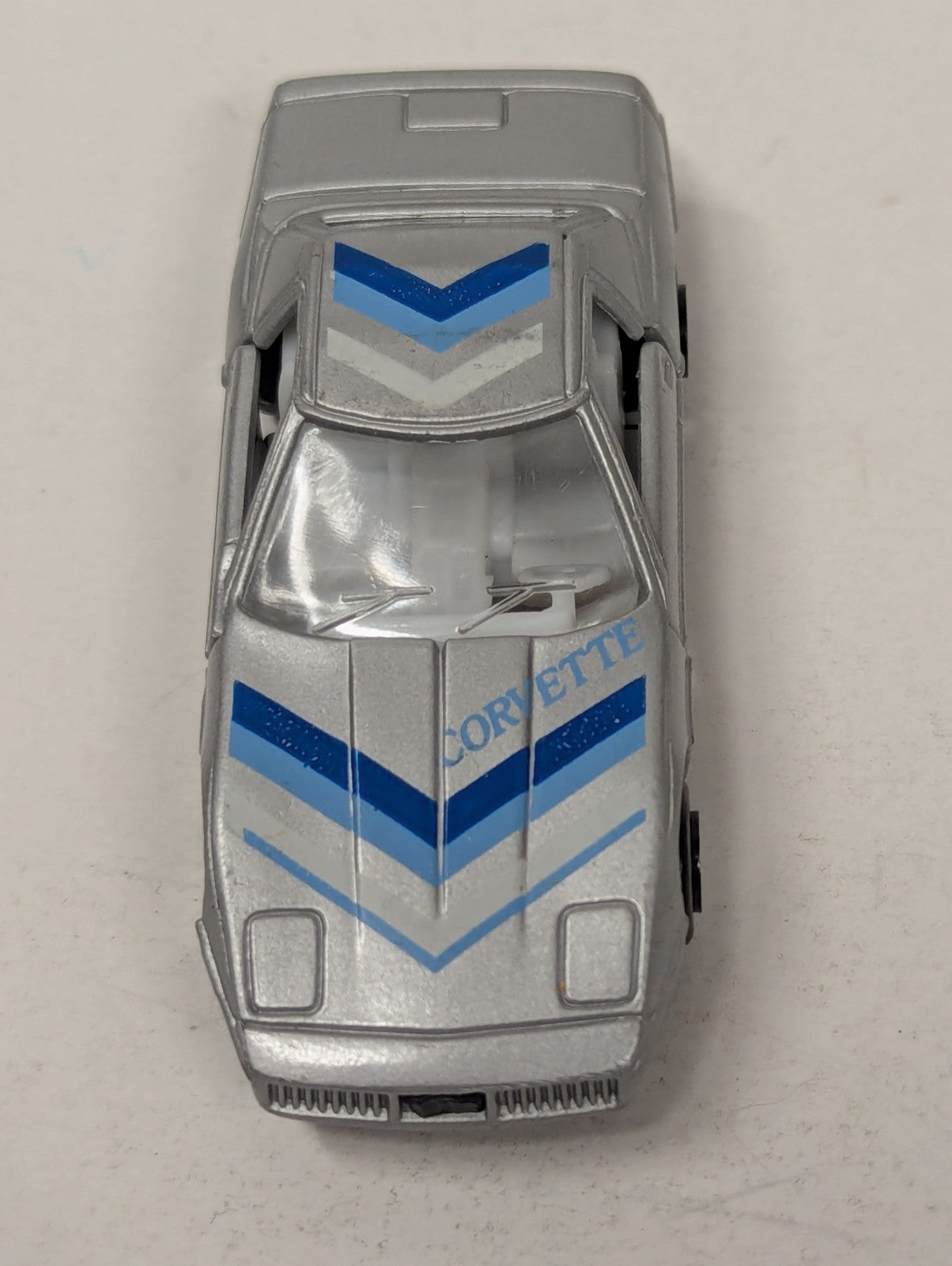 Vintage 1987 Road Champs - 87 Corvette Silver- 1:64 Scale Diecast