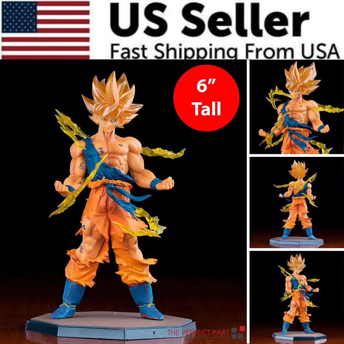 SON GOKU Dragon Ball Z Super Saiyan Statue (6 inches)