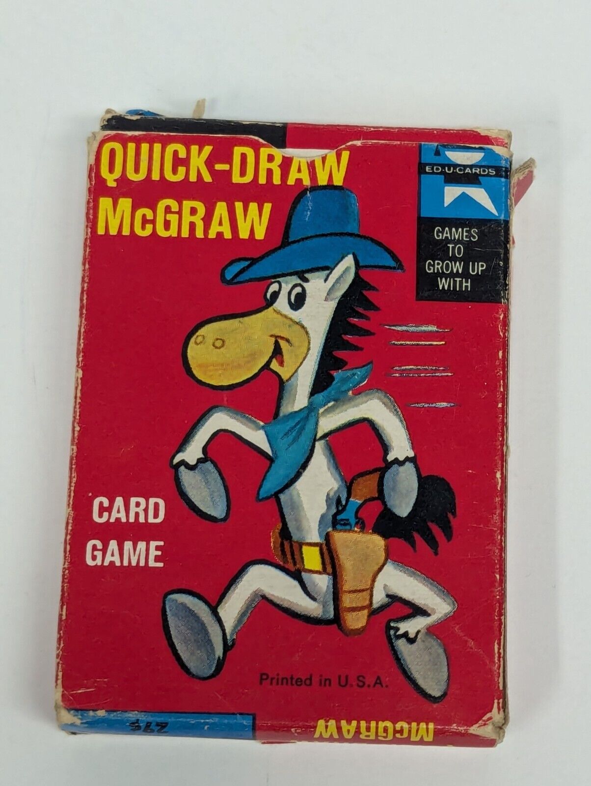 1961 Quick-Draw McGraw Card Game  Educards Cards with Original Box