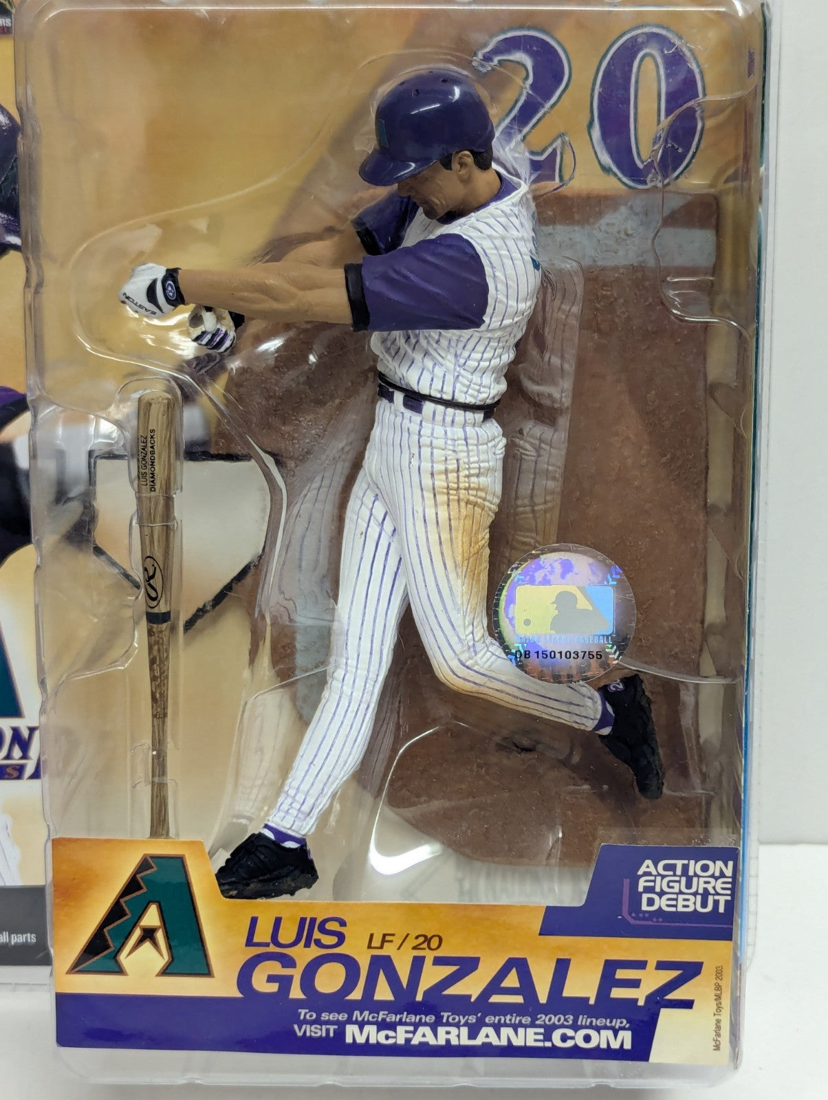 Luis Gonzalez 2003 McFarlane MLB Series 6 Arizona Diamondbacks Action Figure