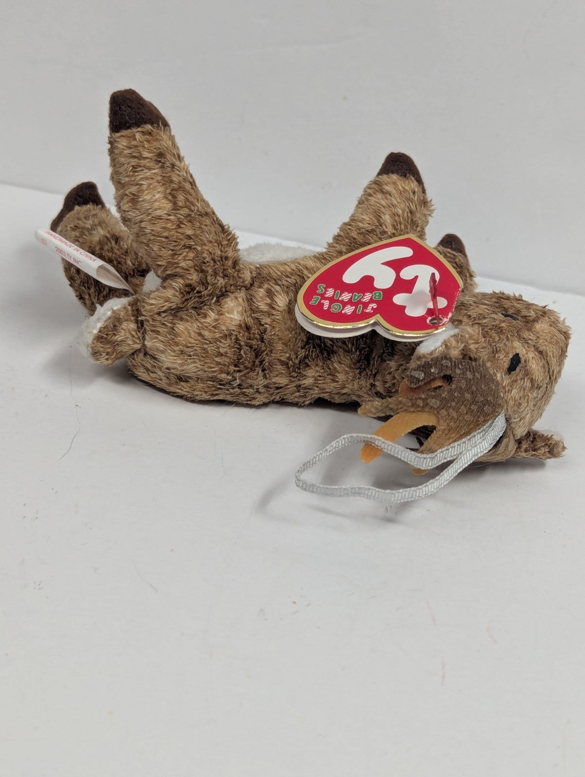2003 Roxie The Reindeer Ty Jingle Beanies Collection Plush Ornament