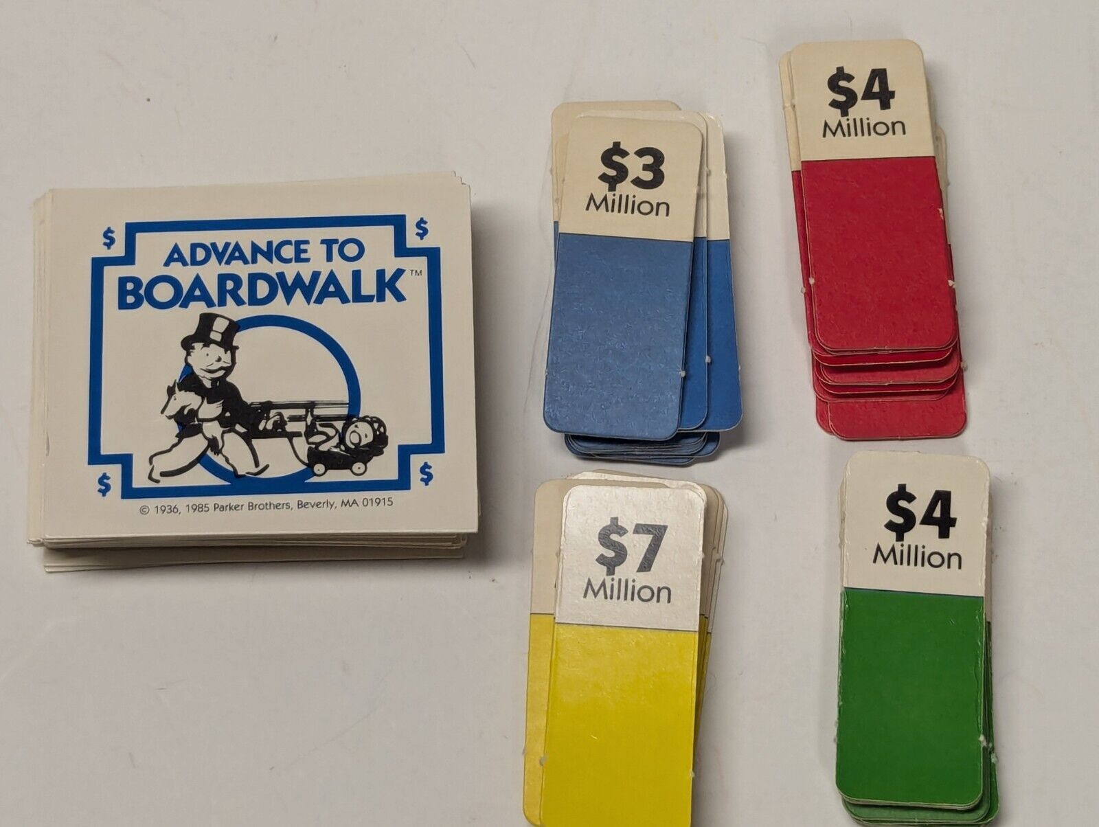 1985 Advance To Boardwalk Board Game Parker Brothers 100% Complete 