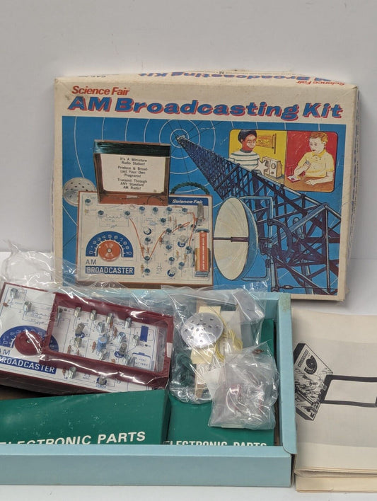 Rare Vintage Tandy Science Fair AM Broadcasting Kit CAT No. 28-209