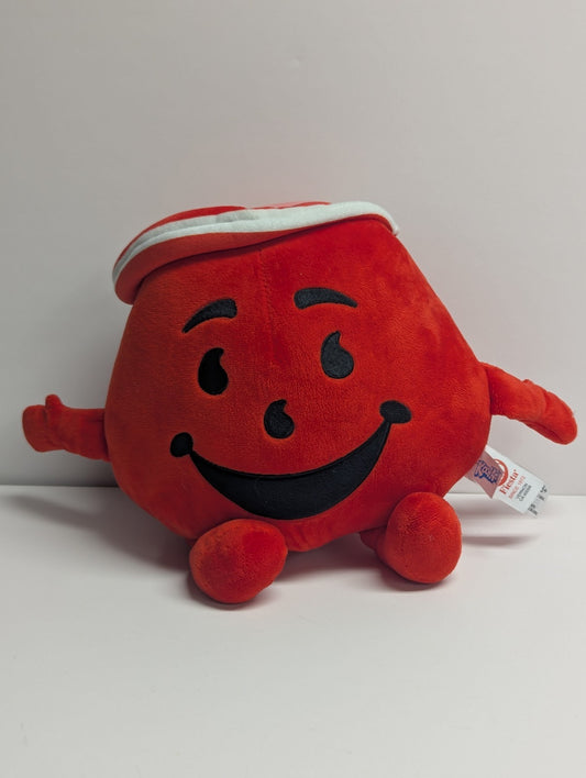 2023 Fiesta Kool-Aid Man Plush 10” Red Stuffed Toy Ice Cubes on Top