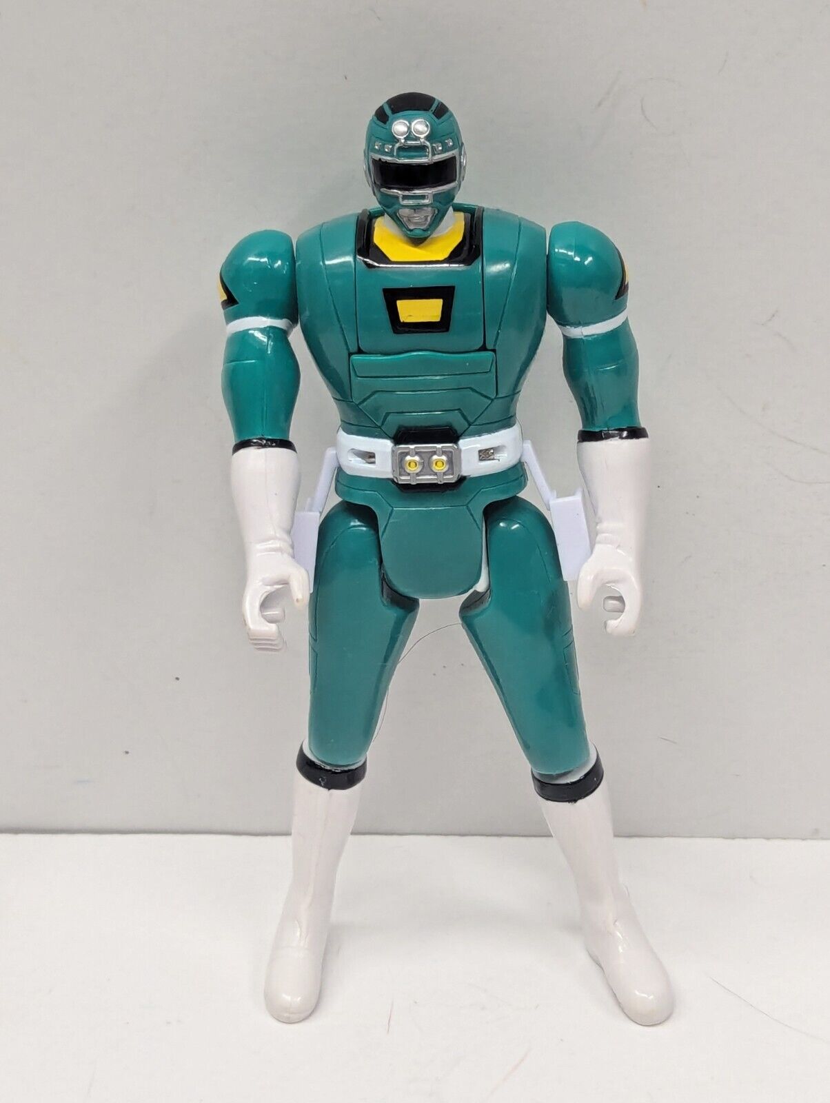 Green Ranger Flip Head Power Rangers Turbo Bandai 6" Figure 
