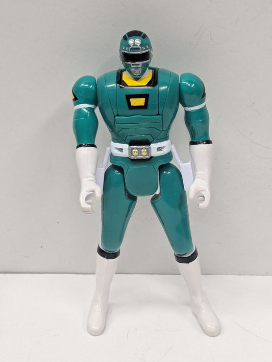 Green Ranger Flip Head Power Rangers Turbo Bandai 6" Figure 