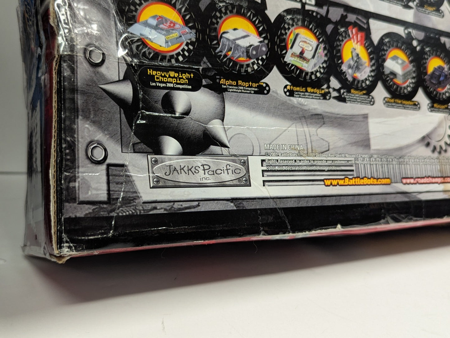 2001 BattleBots Road Champs Champions of the Arena Tazbot & Diesector CIB Tested