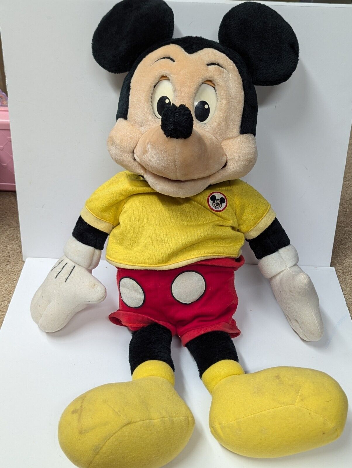 1986 Worlds of Wonder Talking Mickey Mouse Plush/Books/Cassettes/Manual *Working