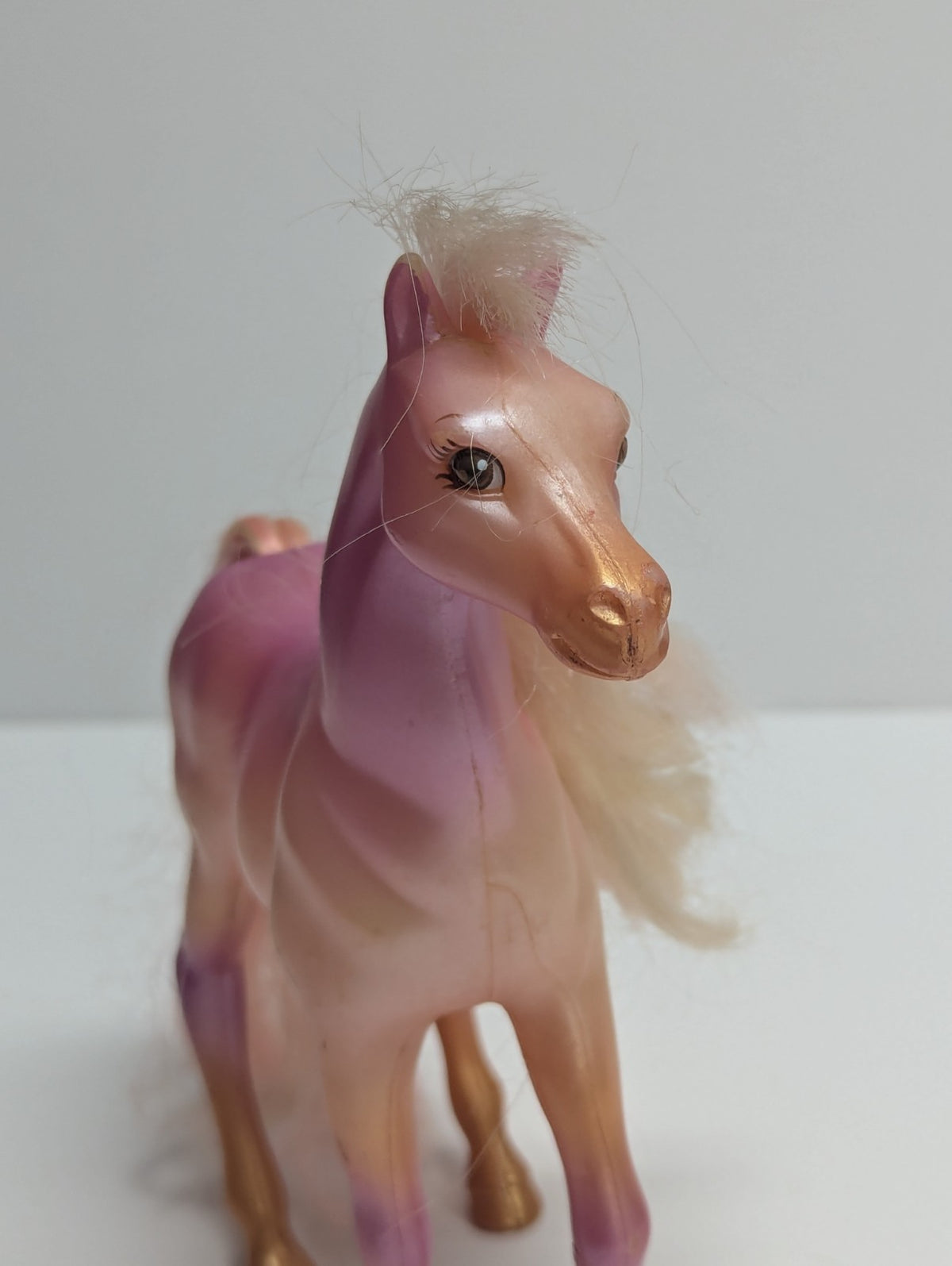 Vintage 1987 Kenner Fashion Star Fillies Darci Horse Pink & Yellow Toy