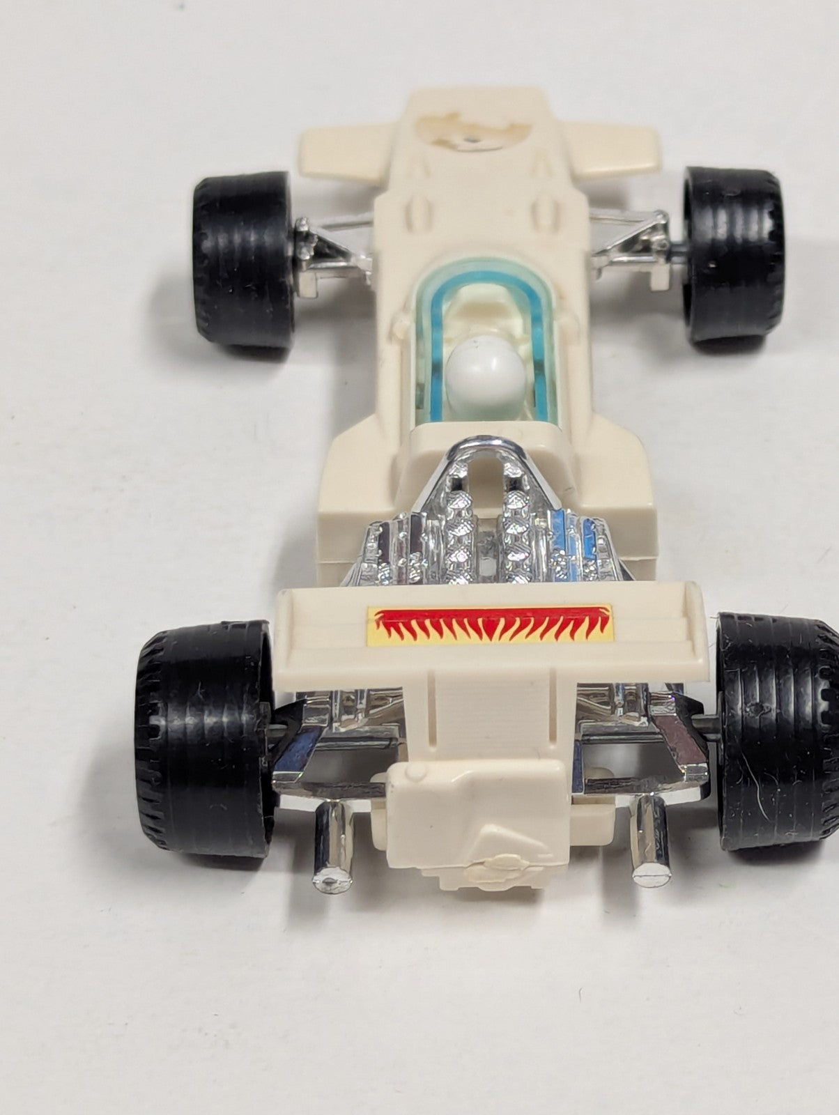 Vintage Plastic FUNMATE Open Wheel Indy Race Car - White - Made in Japan