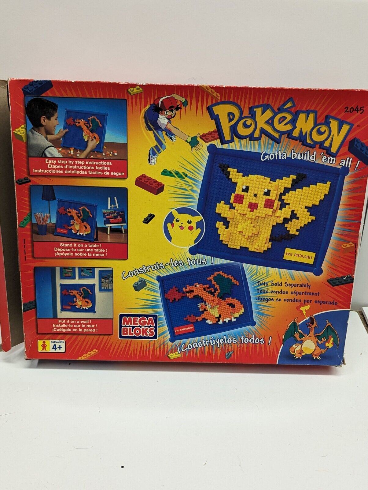 Pokemon Mega Bloks Pokebloks #06 Charizard #2045- COMPLETE Vintage 2000