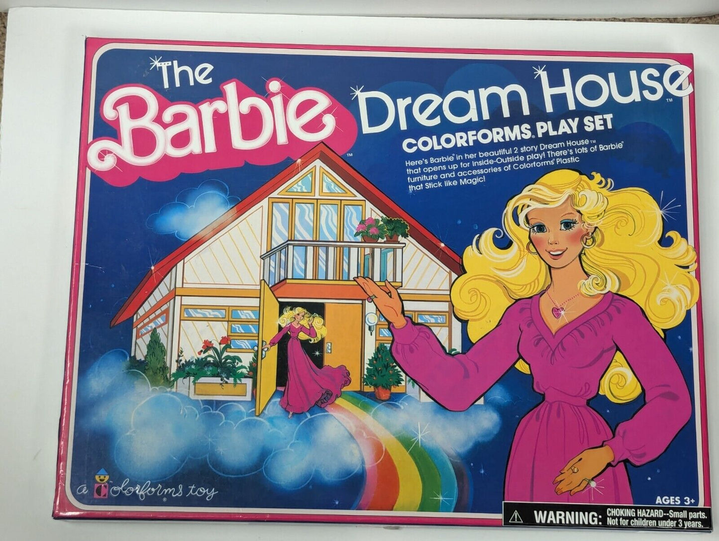 The Barbie Doll Dream House Colorforms PlaySet Retro Vintage