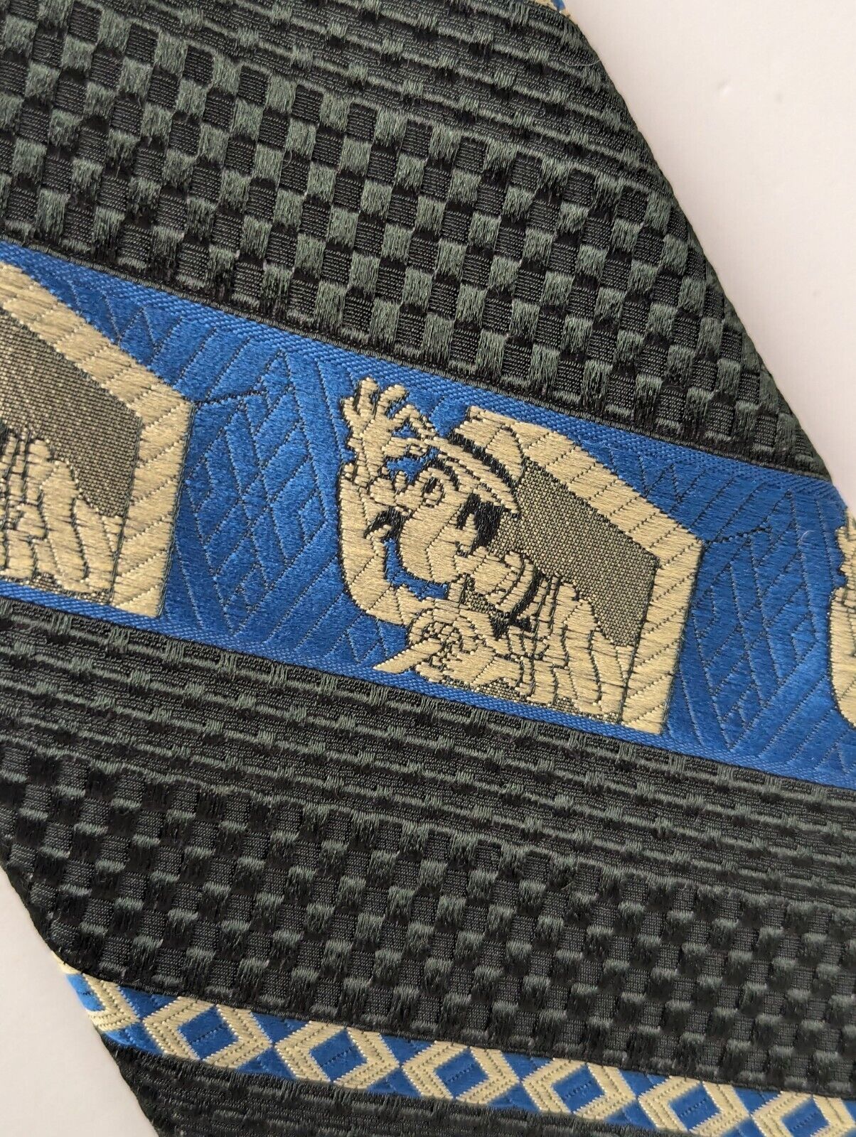 Vintage Sears The Men's Store Neck Tie Polyester Textured Fabric