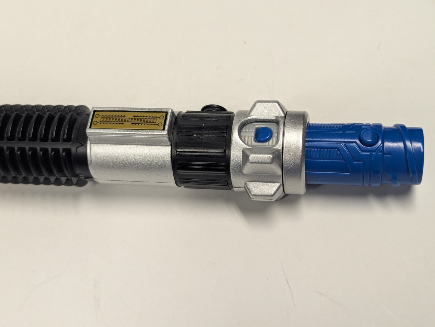 2015 Star Wars Electronic Lightsaber Blue Obi-wan Kenobi Blade Builders Hasbro
