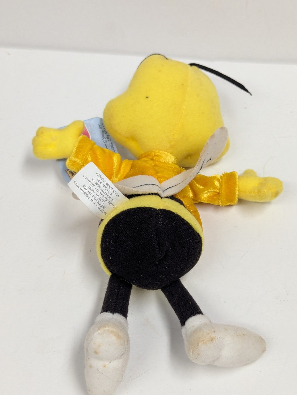 1998 General Mills Breakfast Pals Beanie Plush Honey Nut Cheerios Bee with Tag