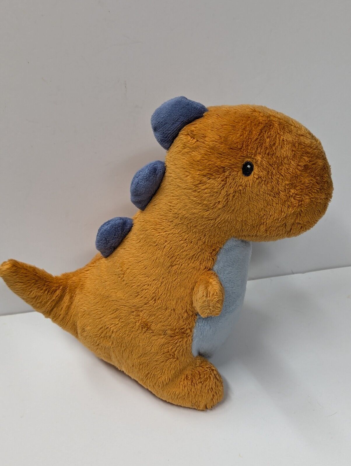 Baby Gund Crom Orange Dinosaur Rattle T-Rex Plush 9"