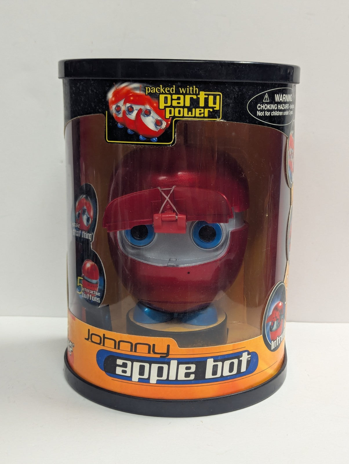 RARE 2000 Trendmasters Johnny Apple Bot Robot Toy NIP