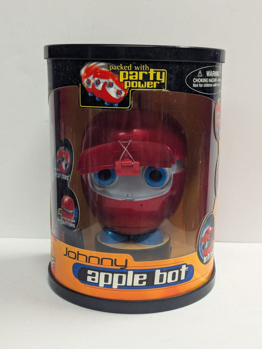 RARE 2000 Trendmasters Johnny Apple Bot Robot Toy NIP