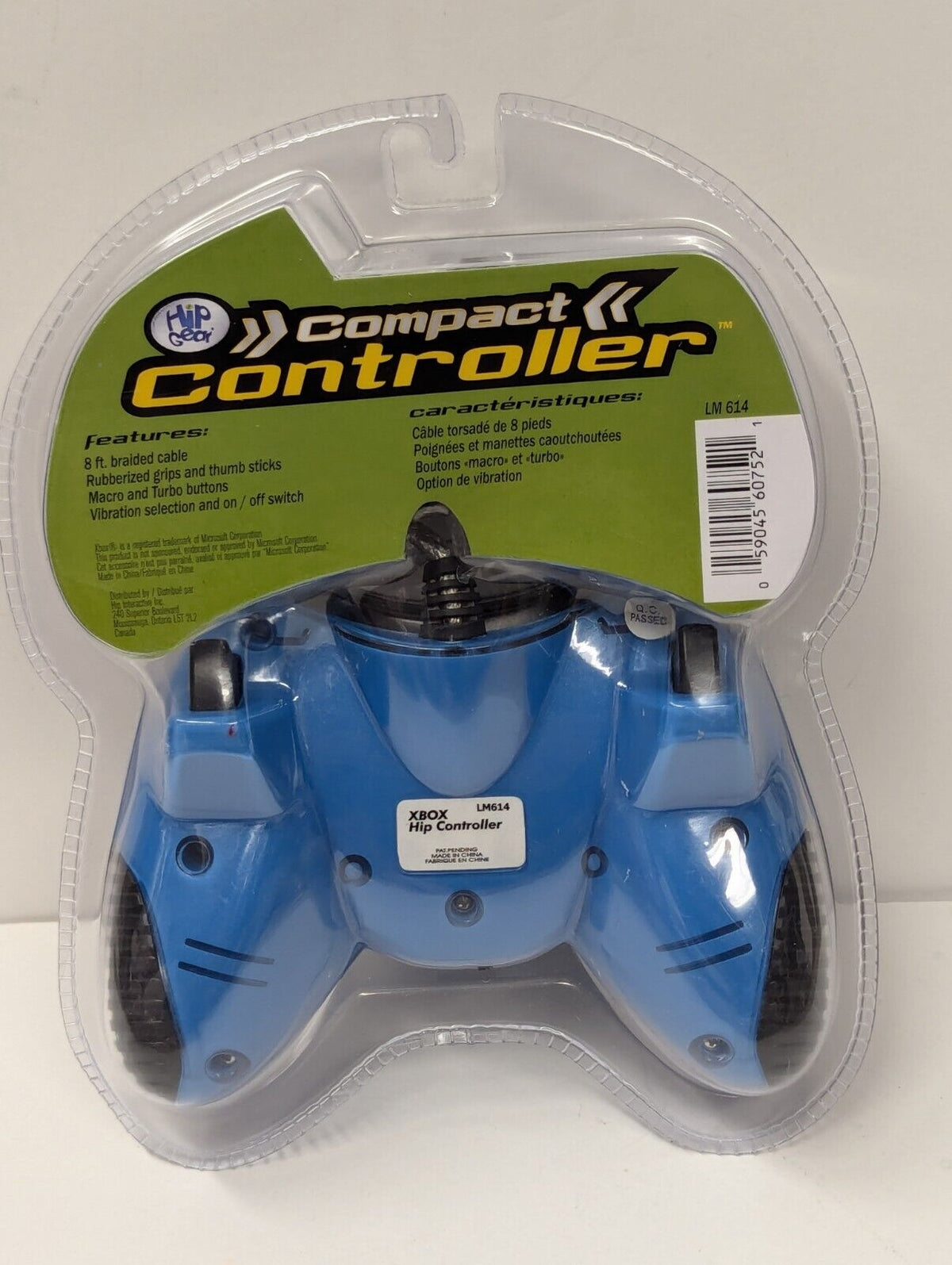 Blue Wired Controller For Original Xbox — Compatible With Microsoft Xbox Console