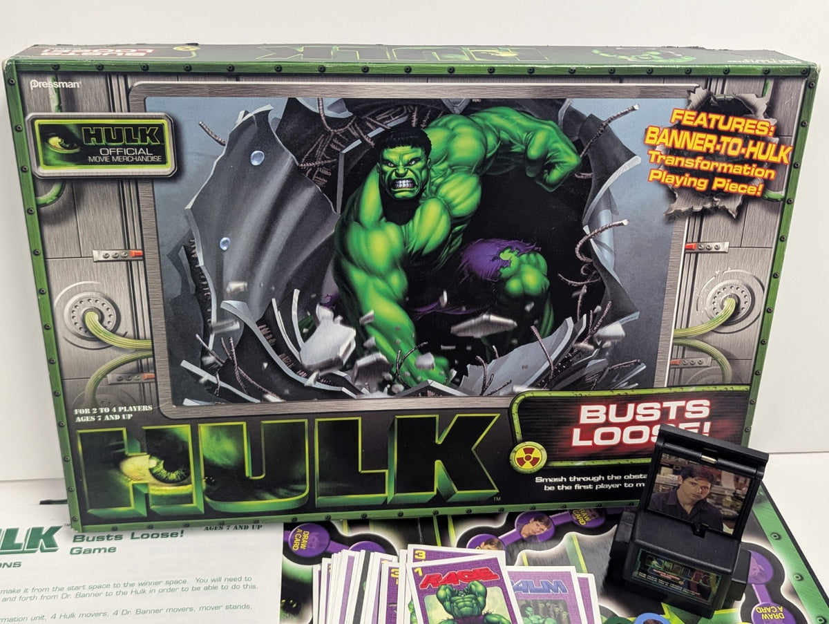 2003 Hulk Busts Loose Pressman Board Game Movie Complete