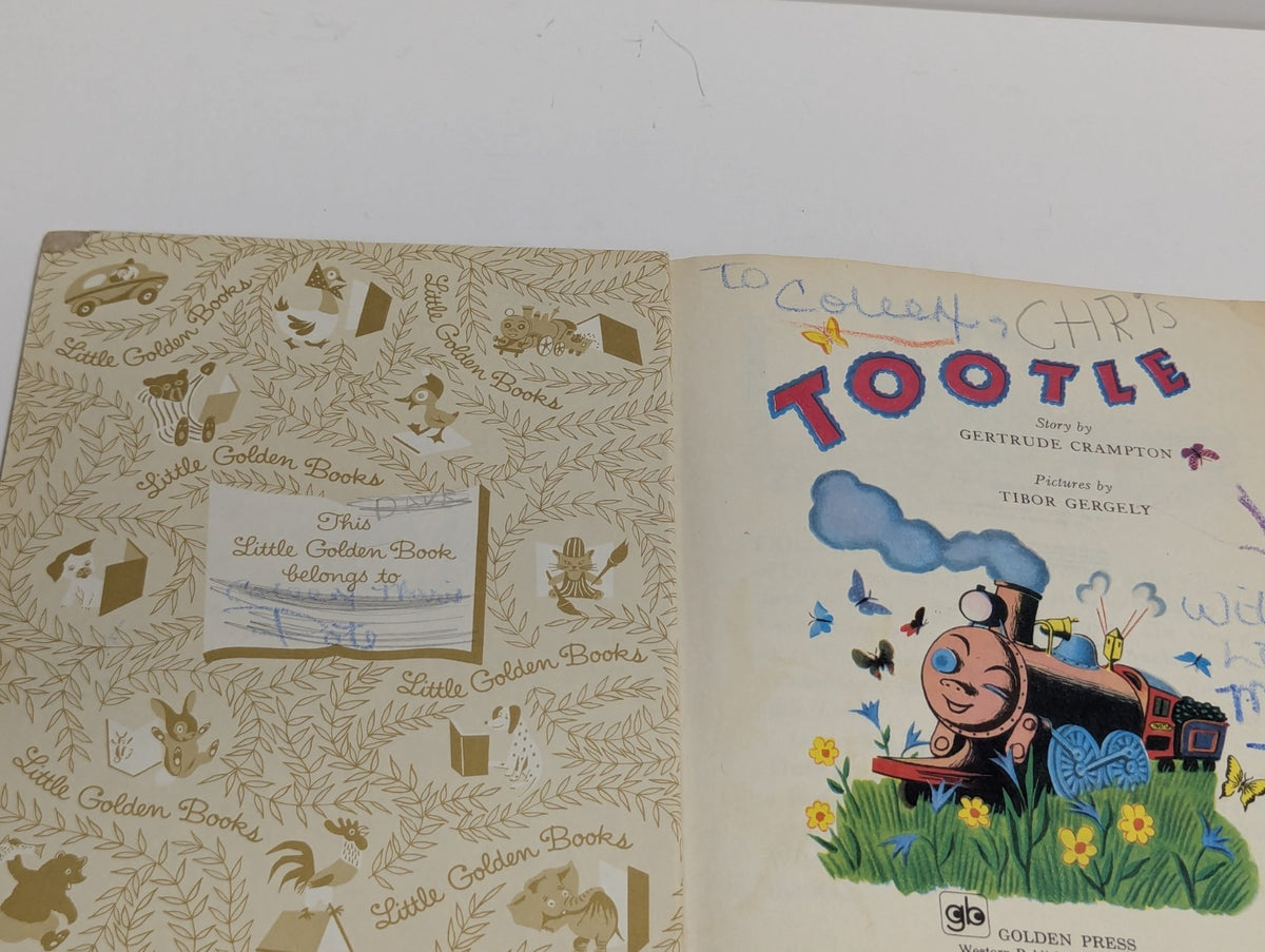 Vintage Little Golden Book TOOTLE 1947