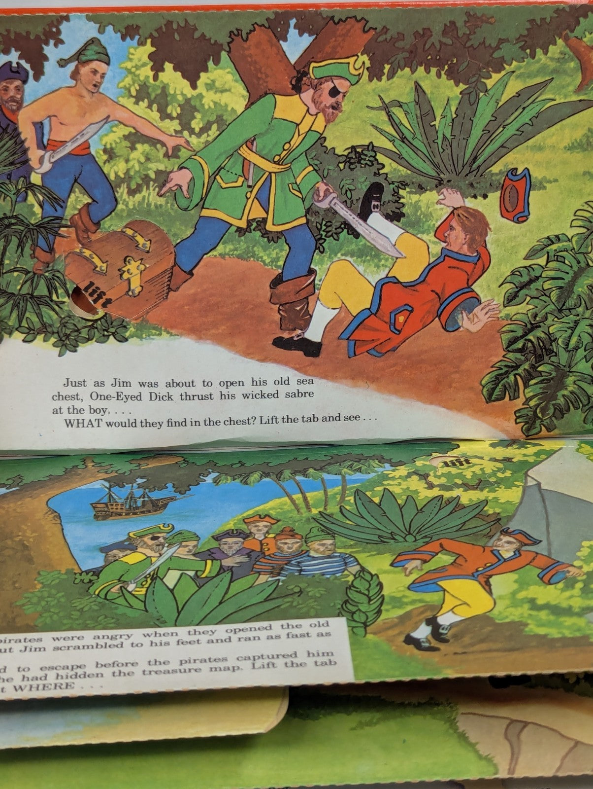 Vintage 1969 PURNELL Pirate Treasure A Novelty Pop Up Book Popup