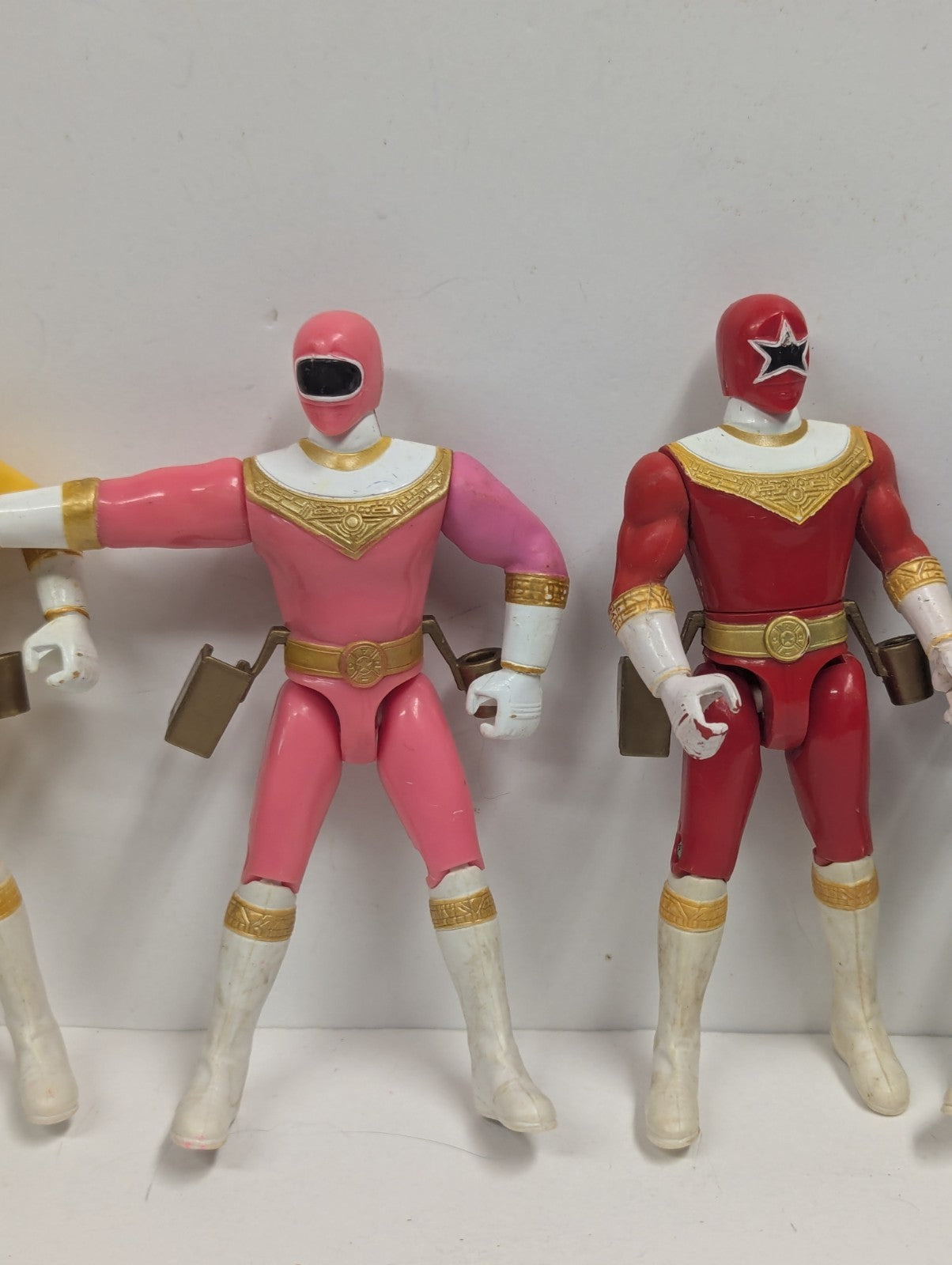 1996 Lot of 6 Vintage Power Rangers ZEO Action Figures Bandai Set