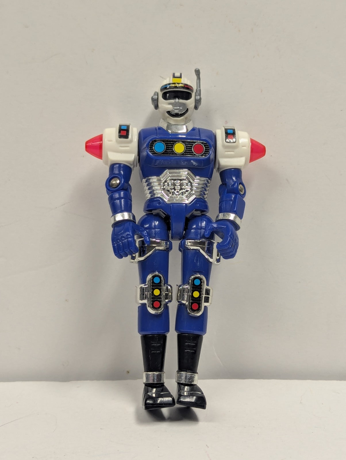 1997 Bandai Deluxe Blue Senturion Power Rangers Turbo Action Figure